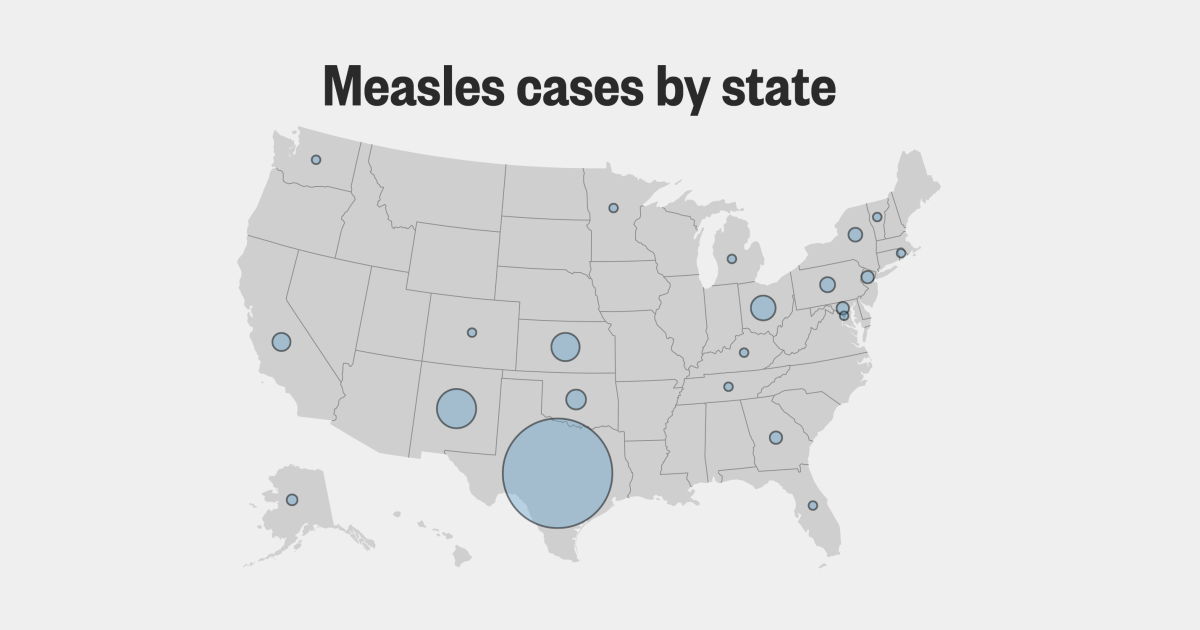 Map: Track the spread of measles in the U.S.