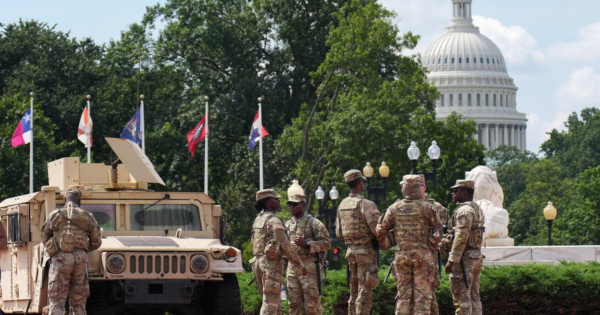 National Guard on D.C. streets will soon be armed, Pentagon says