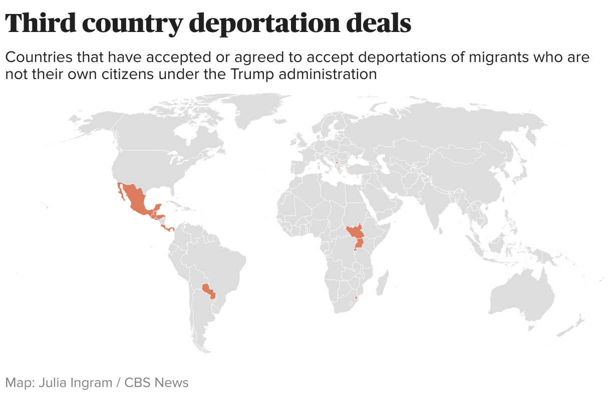 U.S. strikes deportation deals with Honduras and Uganda, documents show