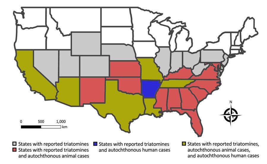 Deadly "kissing bug" disease has spread in the U.S. Here's what to know.