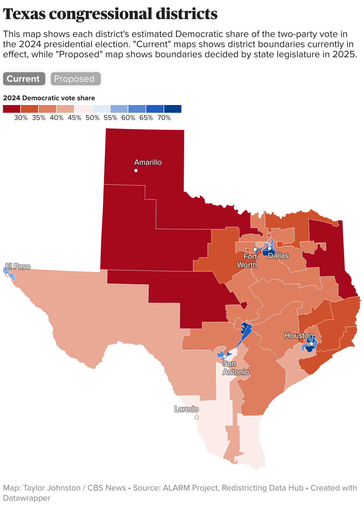 Maps show how Texas, California redistricting could affect congressional seats