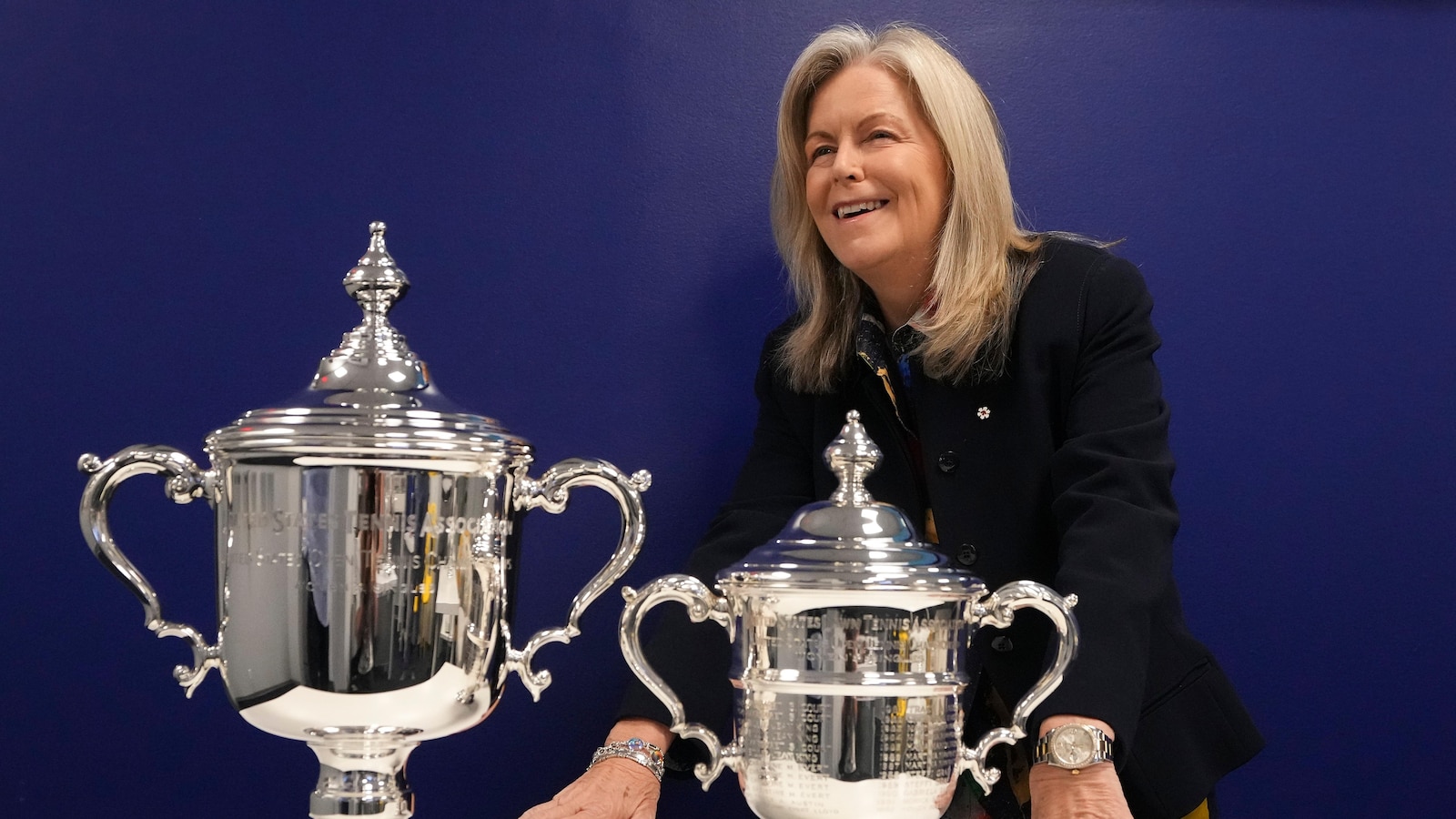 For decades, US Open women’s champs got a smaller replica trophy than the men. Now they’re equal
