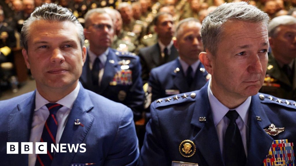 Watch: How Trump and Hegseth’s gathering of top US generals unfolded