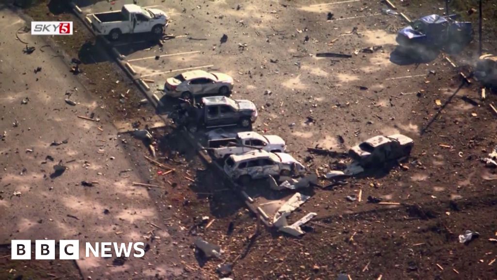 Watch: Aerial footage shows devastation after blast at Tennessee plant