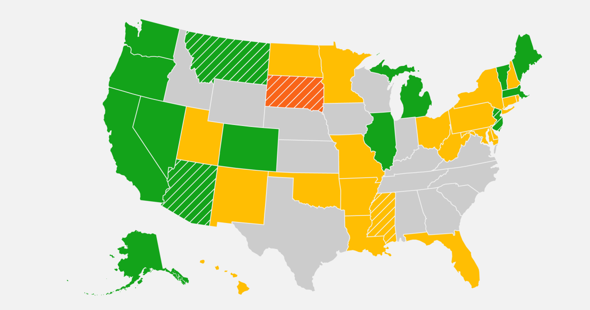 MAP: See the states where marijuana is legal