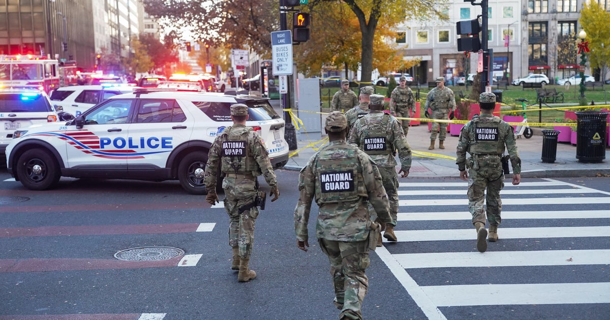 Suspect held after 2 National Guard members shot in D.C., officials say