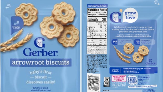 Gerber recalls some arrowroot biscuits over potential plastic, paper pieces