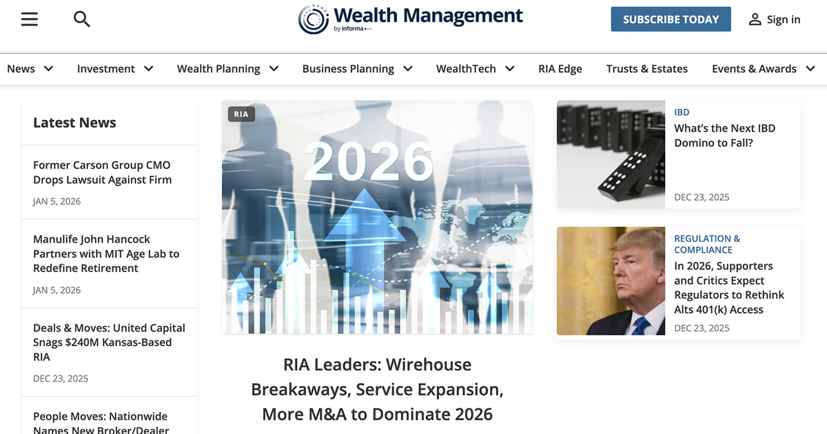 Wealth Management Drops Dot Com Name, Adds Informa Brand