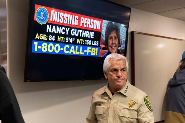 Arizona sheriff in Nancy Guthrie search defends sending DNA to Florida lab