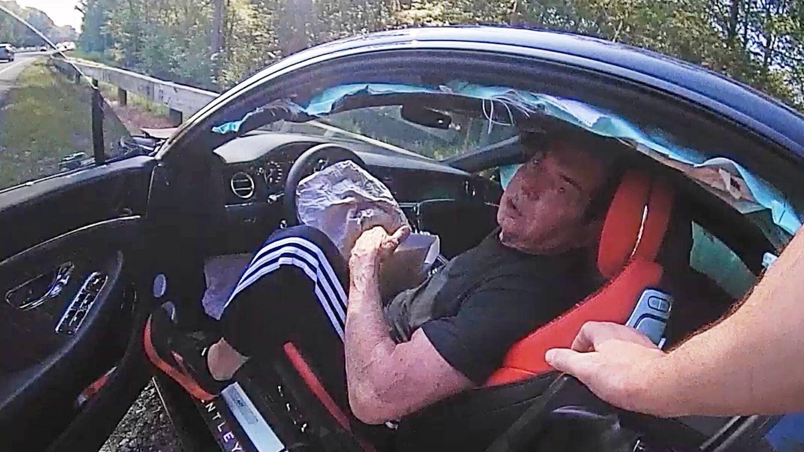 Police video shows Vince McMahon’s 100 mph car crash in Connecticut
