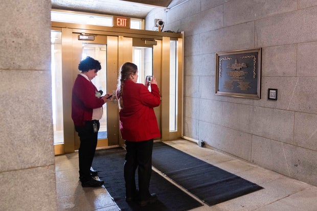 Jan. 6 plaque honoring police officers displayed at the Capitol after delay