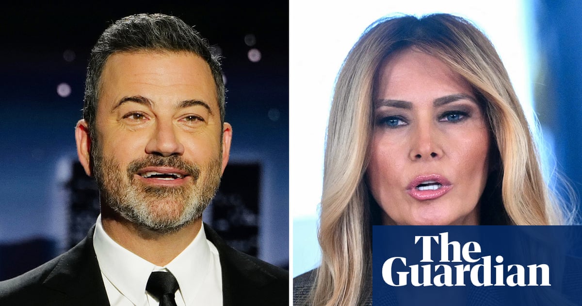 Trump and White House fire back at Kimmel over Melania ‘expectant widow’ joke – video
