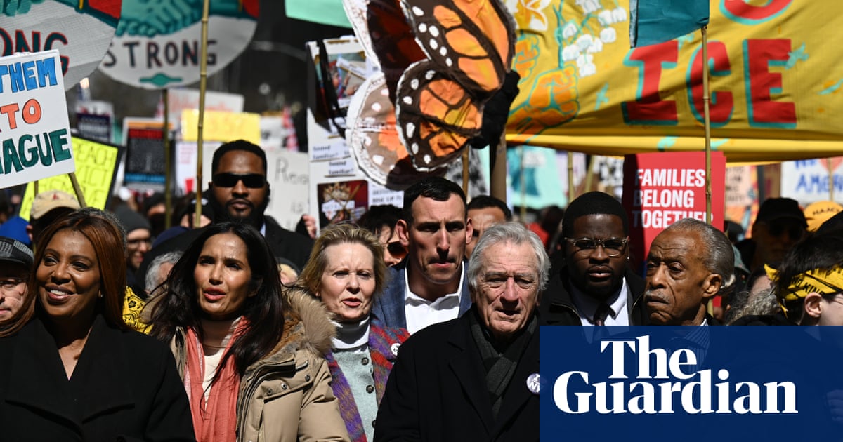 Millions join No Kings events in US and across the world to protest against Trump – video