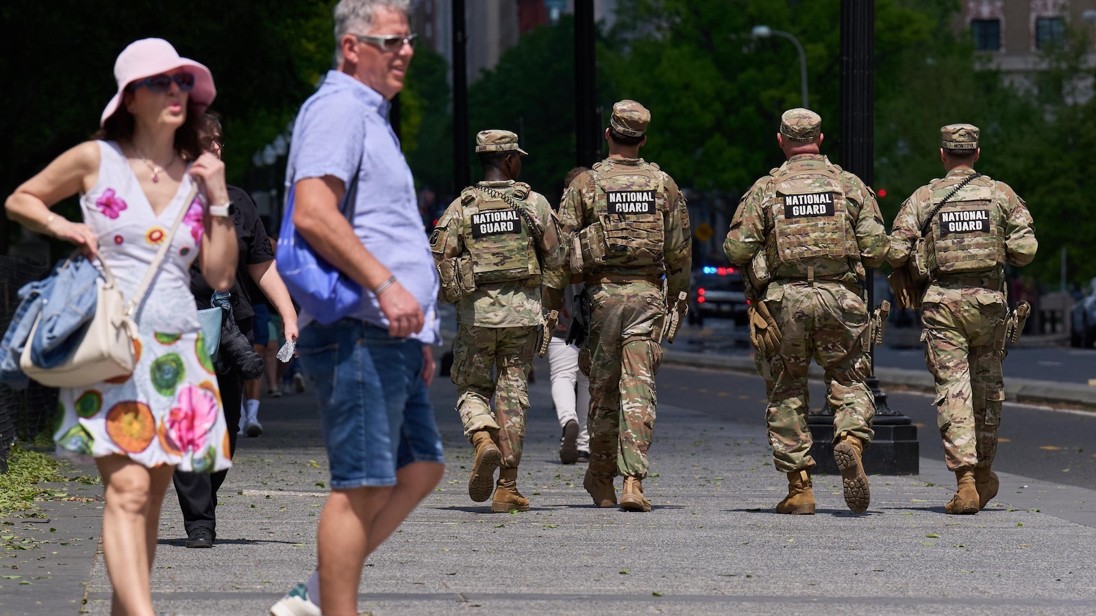 With no end in sight to their deployment, National Guard troops roam Washington