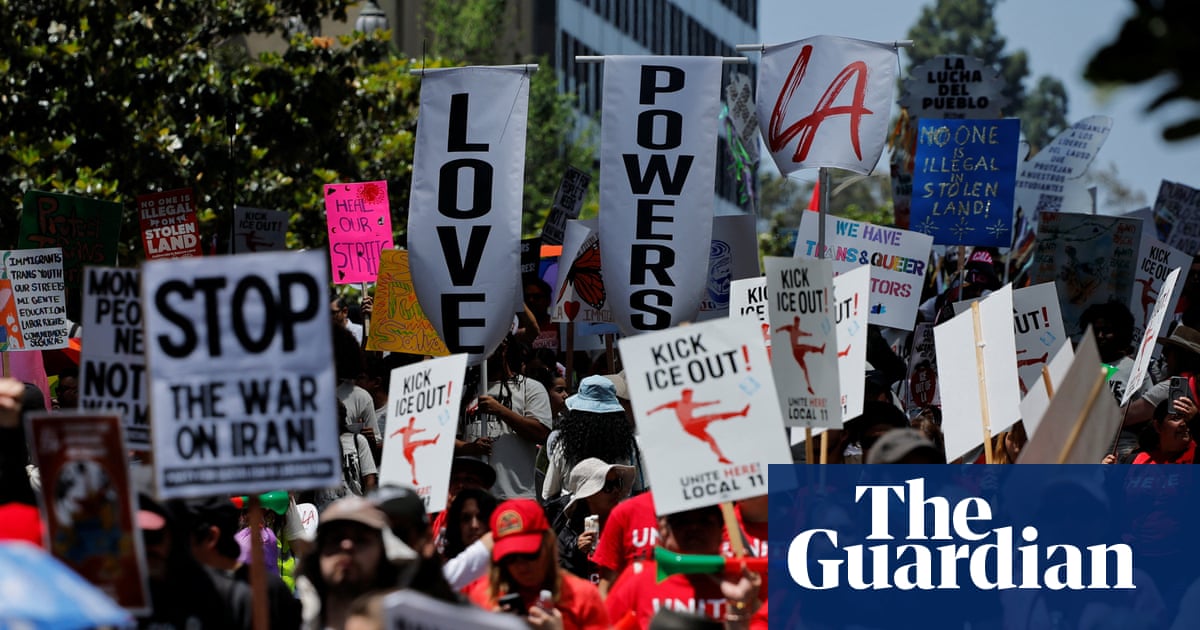 May Day protests across US draw huge crowds – in pictures