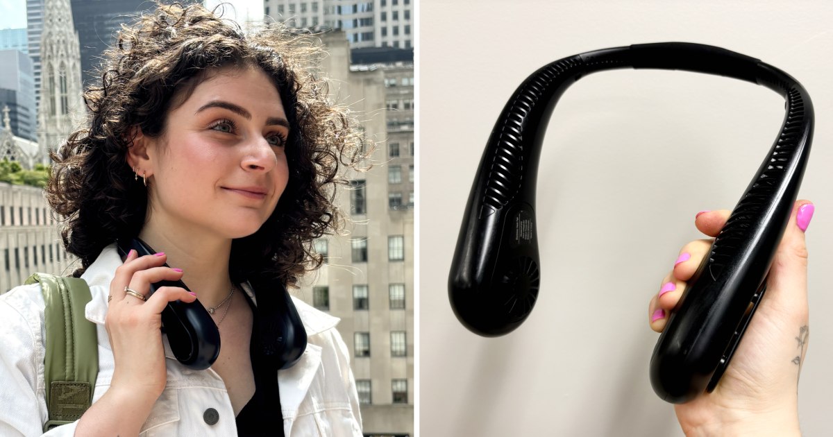 This neck fan doesn’t just make the NYC heat more bearable — it’s comfortable and compact, too