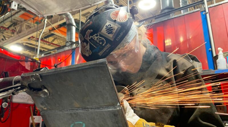 Community college student from Michigan to be 1st woman to represent US at world welding competition