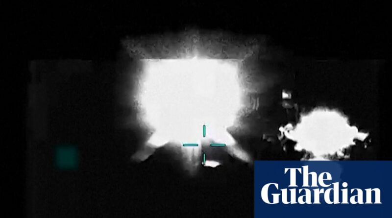 US releases footage it says shows strikes on Iran – video