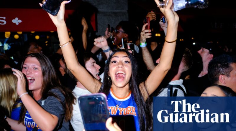 Ecstasy and chaos grip New York City after Knicks win long-sought NBA title – in pictures