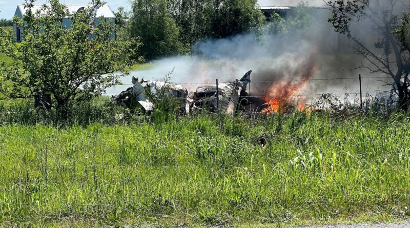 12 dead in crash of plane on skydiving outing in Missouri, authorities say